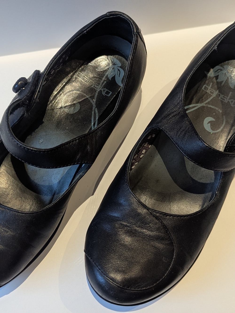 Dansko Black Mary Jane Comfort Loafers - Picture 3 of 9